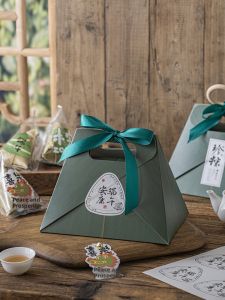 Bamboo-Leaf Style Dragon Boat Festival Ice-Zongzi Packaging Box