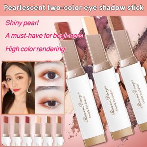 Velvet Gradient Dual-Color Eyeshadow Stick: One-Swipe Application & Waterproof Retouching