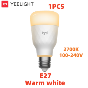 YEELIGHT LED Bulb 1S Smart Light E26/E27 Warm White Light Adjustable Brightness WiFi Voice Control 2700K For Homekit Google