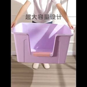 [SIÊU TO] Nhà vệ sinh KHỔNG LỒ dành cho mèo – Thau vệ sinh size SƯ TỬ cho mèo – Lido House Shop & Hotel