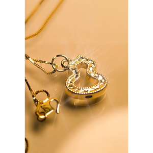 MJ Jewellery 3D 999.9/24K Pure Gold Gourd Pendant B816