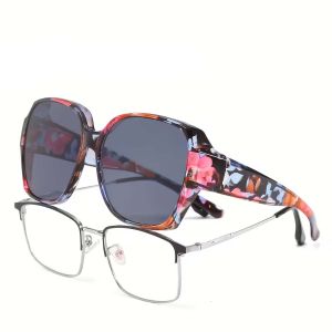 Polarized Sunglasses Fit Over Glasses Women Uv400 Protection Outdoor Fashion Sports Sunglasses 1 Pack