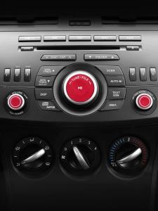ALCANTARA | Ốp Trang Trí Núm Chỉnh Âm Lượng Bảng Điều Khiển Trung Tâm Mazda 3 Axela 2010-2013 Chất Liệu Sợi Carbon Alcantara Phụ Kiện Nội Thất Ô Tô Màu Đen/đỏ/xanh Dương