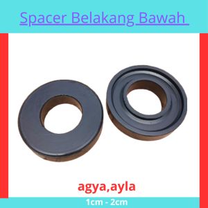 Karet peninggi  Per Belakang Atas Agya Ayla Tebal 2cm Dan 3cm 1Set(2Pcs)