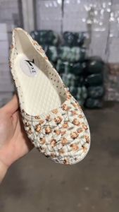 [XỊN] 968-31 Giày búp bê Giày bệt nữ 2cm đi mưa nhựa dẻo lỗ thông thoáng khí siêu nhẹ đế chống trơn trượt❤️❤️