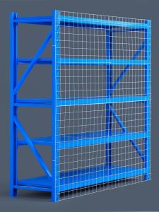 Customizable Iron Mesh Shelf Divider Net Front And Back Panels Leak Proof Grid Rack Partition Screen for Business And Office Furniture