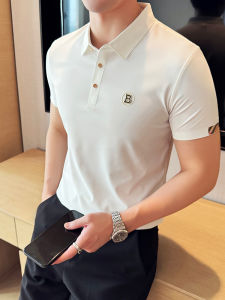 Áo Thun Polo Nam Ice Silk Không Đường May Thời Trang Mùa Hè Thường Ngày Cổ Polo Tay Ngắn Thương Hiệu XSAKADAN Vải Nylon