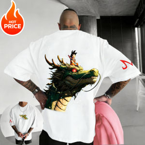 Bandai | Dragon Ball Son Goku Saiyan Men New Summer Oversized T-Shirt Harajuku Vintage Loose Women Streetwear Casual Short Sleeve Top Tee