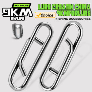 9KM 50Pcs Fishing Snaps Clip Stainless Steel Fishing Snap Saltwater Fishing Speed Fast Snap Fishing Lure Connector