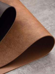 Leather Table Mat Cowhide Pattern Office Desk Dining Table Tea Table Universal Waterproof Heat Resistant Makeup Desk Pad
