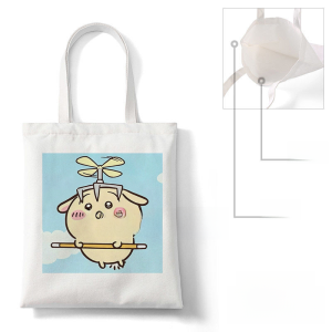 Chiikawa Giicawa Peripheral Canvas Bag Custom Large Capacity Student Book Small Eight Ousaqi Handbag