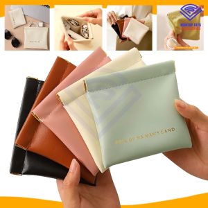 COD - NVN-TS6 POUCH AUTO CLOSE MODEL KULIT PENYIMPANAN KABEL CHARGER HEADSET KOSMETIK MINI SERBAGUNA