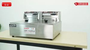 Bếp chiên nhúng điện ngập dầu NEWSUN ZL82 - Chiên giòn khoai/Thực phẩm ngập dầu - Công suất 25KW 5.5L - Màu bạc - Hàng chính hãng