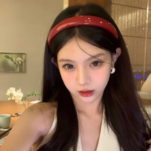 Peach Tea Hong Kong Style Beauty Retro Red Hairband Fashionable Elegant Headwear Accessory for Women Fresh out New Trend