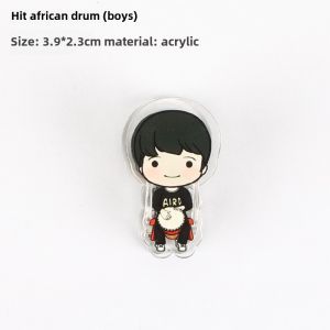 Mini Music Score Clip Piano Book Clip Cartoon Male Instrument Guzheng Piya Zhong Ruan Sheet Music Clip Music Gifts