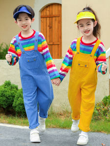 MPW | Fashionable Childrens Backless Pants Set for Spring and Autumn