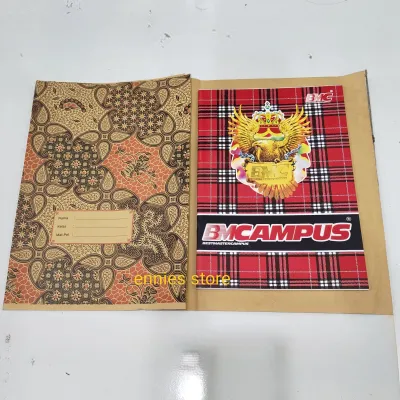 1 Pak Sampul Buku Kraft Batik Boxy / Bigboss / Campus isi 20 Lembar