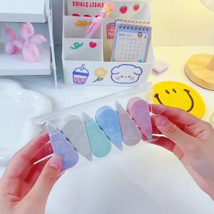NFS 6PCS/SET Mini Correction Tape Large Capacity Colorful Style Stationery Student School Supplies