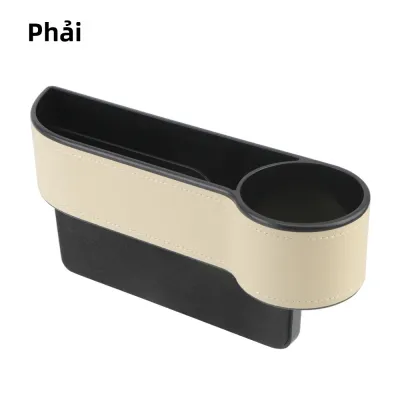 Hộp Đựng Đồ Khe Ghế Ô Tô Bằng Da Đa Năng Có Lỗ Sạc - Hộp Đựng Điện Thoại Chai Nước Chìa Khóa - Hộp Khe Hở Ghế Ô Tô