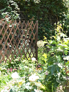 Expandable Wooden Garden Fence Retractable Lattice Trellis Screen Anti‑Rot Oil‑Coated Wood Fence for Backyard Yard