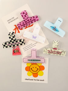 South Korea Ins American Magnetic Clip Refridgerator Magnets Magnetic Hand Account Bill Long Tail Clip Note Magnetic Paste Message Decoration