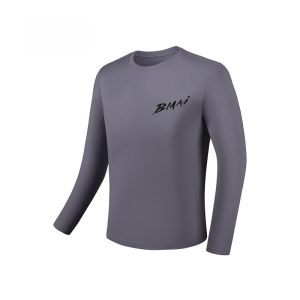 Áo Thun Thể Thao Dài Tay BMAI Thoáng Khí Nhanh Khô Thấm Mồ Hôi Cho Nam Và Nữ Áo Tập Luyện Thường Ngày Có Logo Thương Hiệu