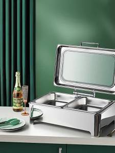 เตาบุฟเฟ่ต์ ร้านอาหารสแตนเลสเตาอาหารไฮดรอลิกเครื่องทำความร้อนไฟฟ้าโรงแรมแสดงภาพฉนวนเตาบัฟเฟ เตาอาหาร