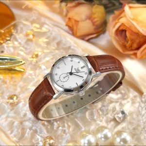 OPK Watch Women Original Waterproof 2024 New Style Luxurious Elegance Fashion Leather Watch Band Quartz Watch With Free Box