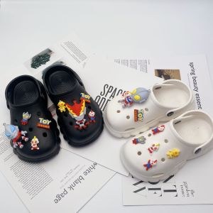 Crocs Charms Shoes Accessories DIY 3D Ultraman Tiga Taro Clogs Decoration Set Removable Shoe Buckle for Crocs