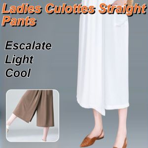 Womens Linen Skirt Pants Plus Size Loose Pants Summer Widelegged Pants