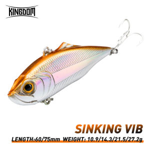 Kingdom Sinking VIB Fishing Lure 10.9g 14.3g 21.5g 27.2g Long Casting Hards Baits 6 Colors Internal Steel Ball Bass Pike Trout