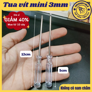 Tua Vít Nhỏ 3mm Bake Và Dẹt Cán Nhựa Trong Không Có Nam Châm Đường Kính 3mm Chiều Dài 120mm Xuất Xứ Trung Quốc Tuavit3ke Tuavitbake Tuavit3canh