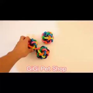 Quả bóng xúc sắc soắn 7 màu chuông leng keng đồ chơi dễ thương cho thú cưng chó mèo giảm stress tập vờn - GiGi Pet Shop