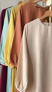 PIJAR PARAHYANGAN - Aila Set 2in`Setelan Tunik Dan Kulot Wanita Bahan Crinkle Airflow Terbaru Santai