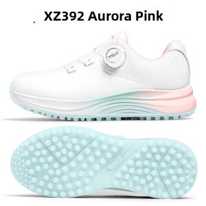 PGM | Waterproof Slip-resistant Lightweight Knob Comfortable Shock Absorption Spikeless Womens Golf Shoe