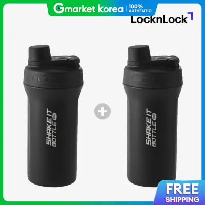LocknLock | 1+1 Locknlock Shaker Bottle Shake Tumbler Stainless Steel Protein Shaker 650ml 1+1