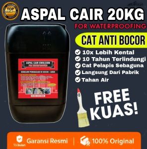 ASPAL CAIR EMULSION 20KG ORIGINAL PELAPIS ANTI BOCOR DAN REMBES
