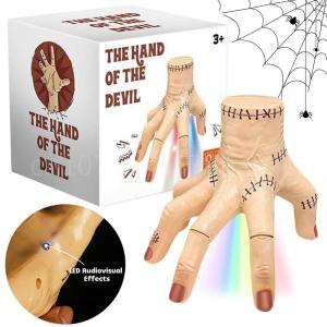 Halloween Horror Props Electric Crawling Broken Hands Wednesday Thing Hand Latex Figurine Home Desktop Decor Party Costume Prop
