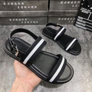Summer 2025 Mens Casual Beach Sandals Trendy Youth Slip-On Shoes Wear-Resistant Flat Heel Pure Color Korean Style Sandals