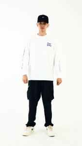 TENDENCIES Tshirt Oversized Long White Colony
