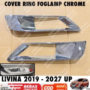 Cover Ring Fog Lamp All New Livina 2019 2022 2024 2025 2026 2027 Foglamp Bumper Depan Chrome