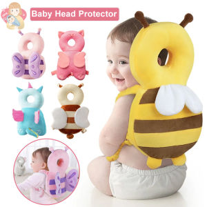 Baby Head Protection Pad Toddler Honeybee Headrest Infant Security Breathable Anti Fall Pillow Toddlers Walker Head Protector