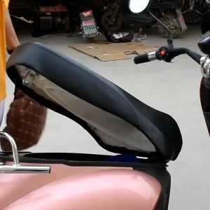 Leather Motorcycle Seat Cover Anti Scratch Easy Clean Motor Seat Cushion Protector for Mio Honda Click Keeway BeAT XRM 125