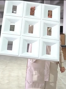 BrightCrown pu สำหรับตกแต่งผนังภายในและภายนอก ช่องลม ผนังตกแต่ง ทันสมัย สวยงาม น้ำหนัก ติดตั้งง่าย บล็อก