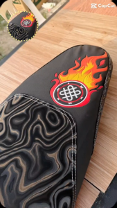INDO CONCEPT INFINITY FLAME SEAT COVER 3D RECARO ORIGINAL infinity fire EMBOSSED LOGO