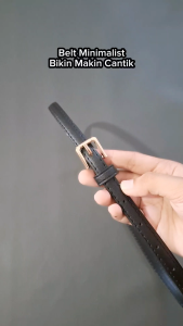 Ikat Pinggang Wanita PU05 Kotak Bahan Polyurethane Gesper Belt Aksesoris Fashion Awet Berkualitas