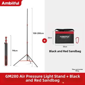 AMBITFUL | Pneumatic Portable Metal Light Stand 2.8m