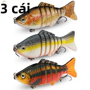 Bộ Mồi Câu Giả GOBAIT 18g 10cm Nhiều Khớp Nối Chìm Có Tiếng Kêu Kèm Móc Câu Ba Ngạnh Dành Cho Câu Cá Chép Hộp Dụng Cụ Câu Cá.