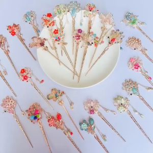 Trâm Cài Tóc Cho Nữ Chất Lượng Cao Phong Cách Vintage Hoa Tua Rua Kẹp Tóc Thanh Lịch-Phụ Kiện Tóc