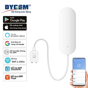 Tuya WiFi Rò Rỉ Nước Cảm Biến Nhà Thông Minh Rò Rỉ Nước Báo Lũ Cảnh Báo Chống Tràn Bảo Vệ An Ninh Thông Qua Cuộc Sống Thông Minh